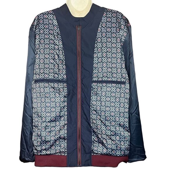 Ted Baker Water Resistant Navy SlimFitBomber Jacket NWT Size 4 - Picture 7 of 8